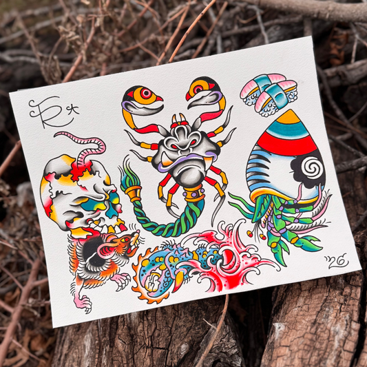 Fudo Scorpion 11x14 flash sheet